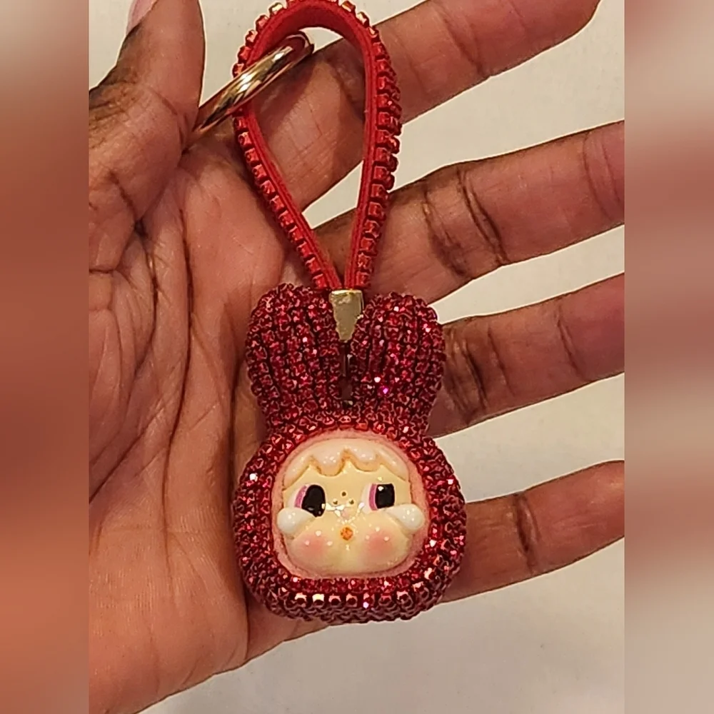 Crybaby Cute Red Bling Keychain Bag Charm